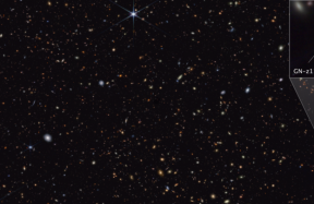 Webb teleskops "ielūkojās" vistālākajā zināmajā galaktikā - tā pastāvēja, kad Visums bija tikai 430 miljonus gadu vecs.