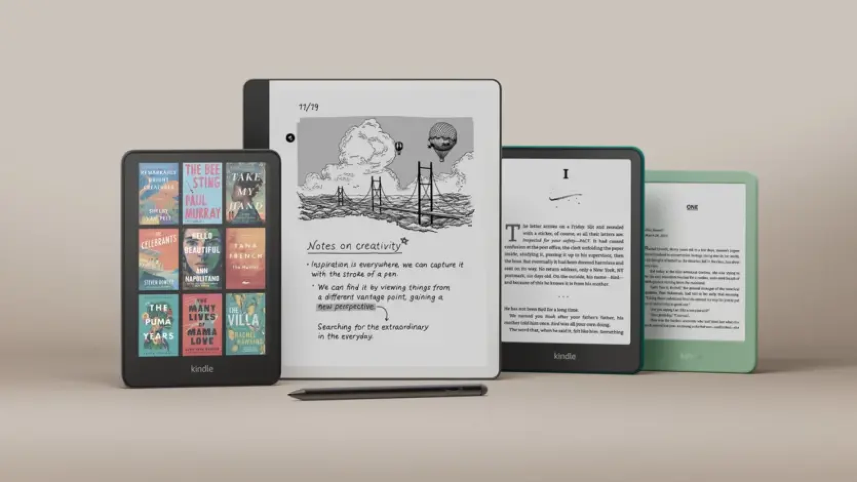 Amazon ir atklājusi četrus jaunus Kindle - un pirmo krāsu "lasītājs" par 279 $