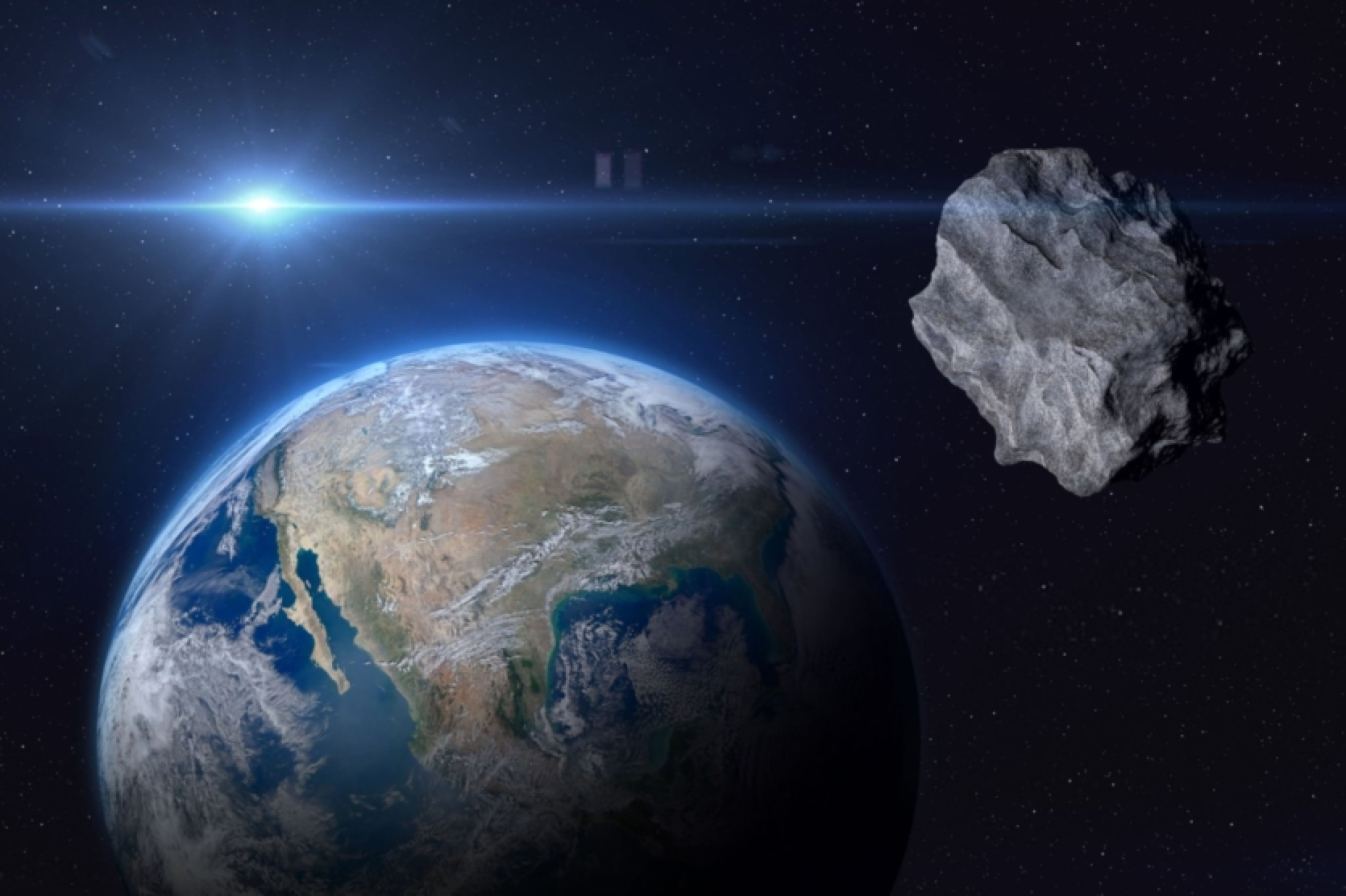 Gandrīz trāpījums: 150 metru liels asteroīds šķērsojis starp Zemi un Mēnesi