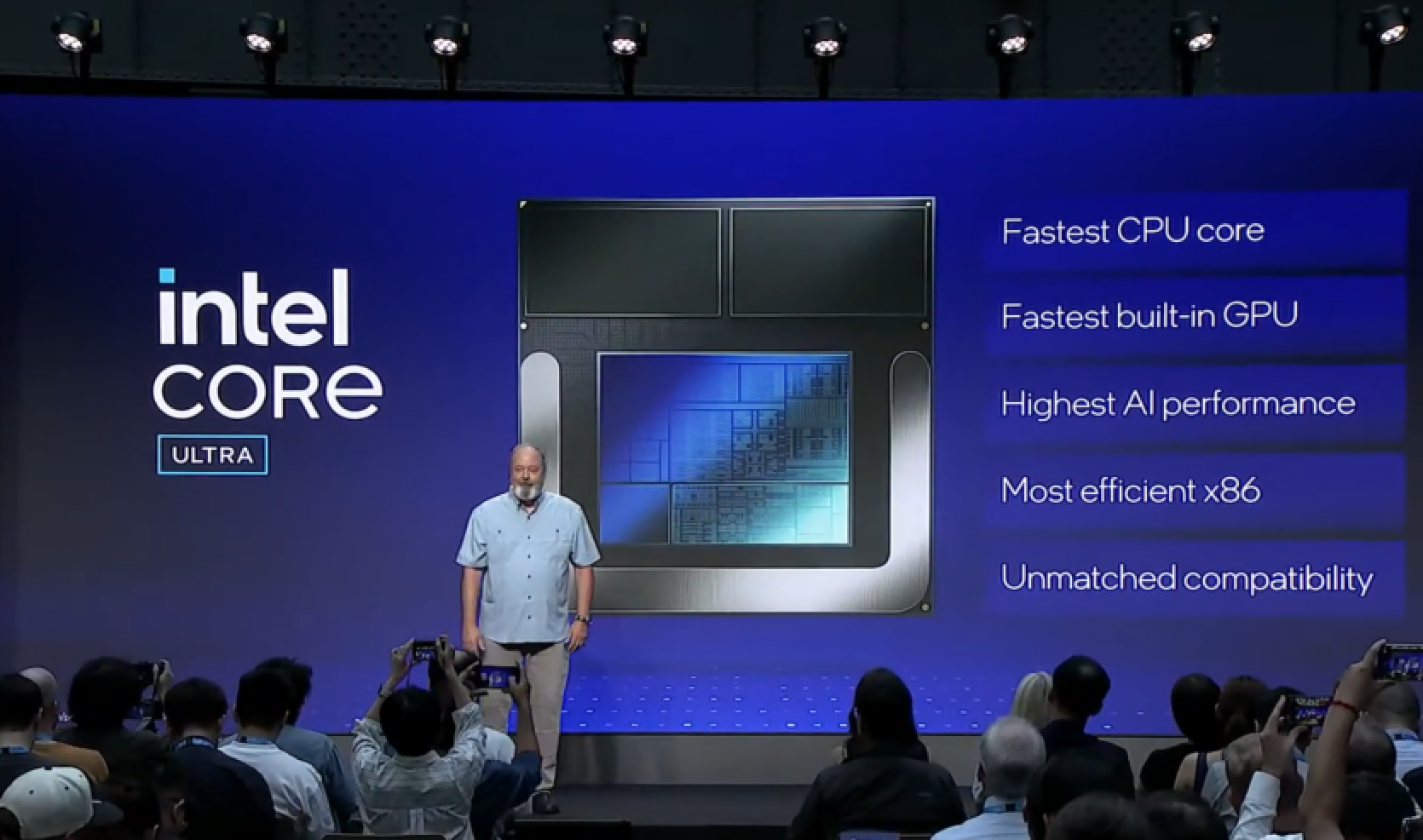 Intel prezentēja Core Ultra 200V Lunar Lake procesorus - energoefektīvus, ar LPDDR5X-8533 un par 16% ātrākus spēlēs nekā AMD HX 370 procesori.