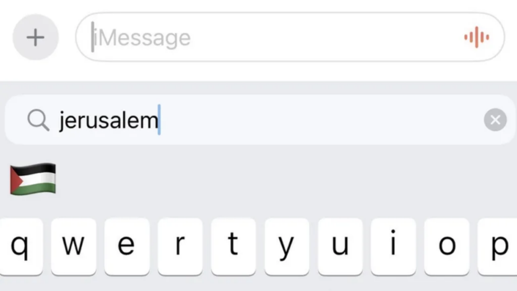 Kļūda iOS atjauninājumā, kad tiek uzdots jautājums par Jeruzalemi, izdod emocijzīmi ar Palestīnas karogu