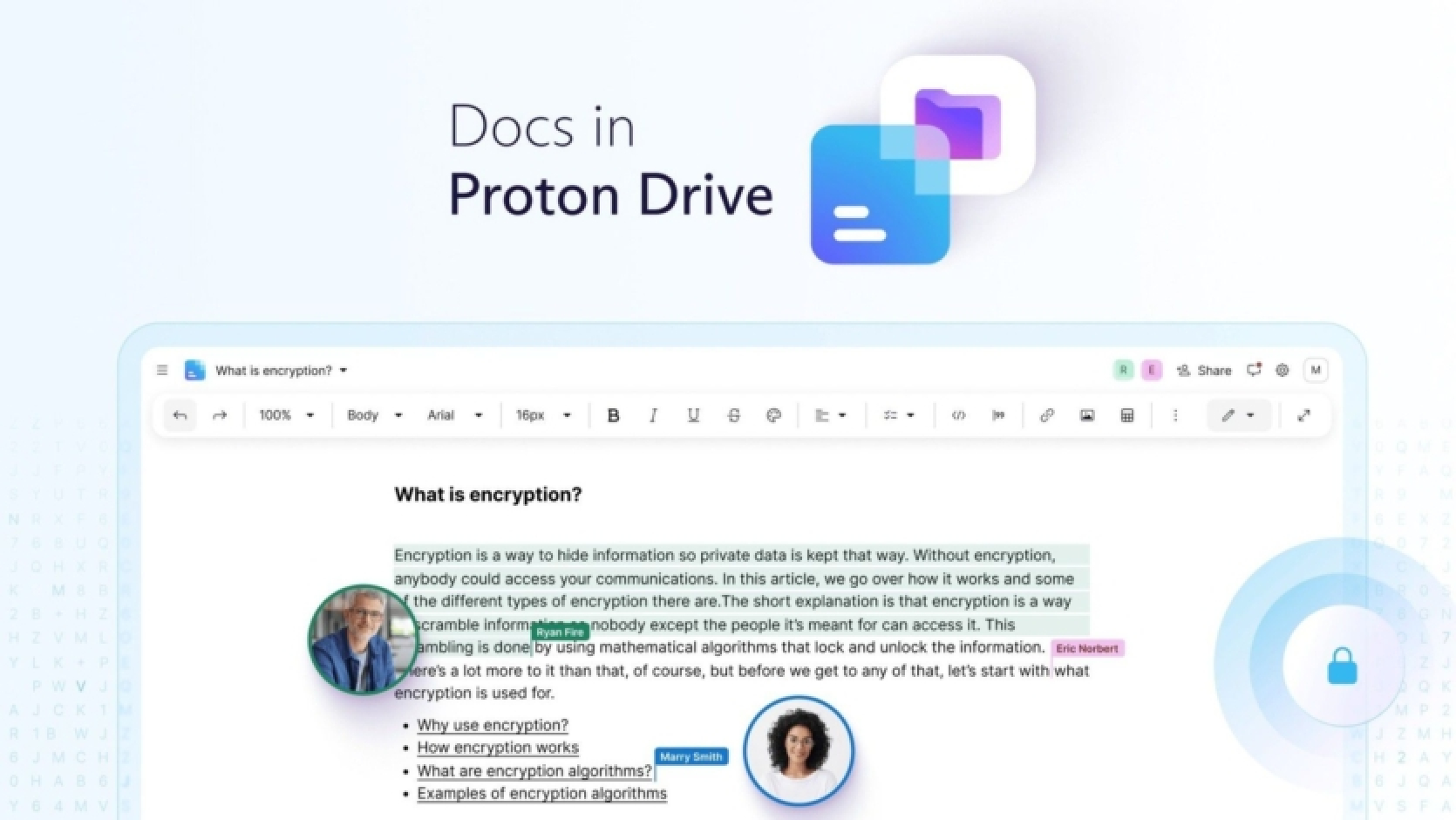 Proton Docs ir jauna "droša" alternatīva Google Docs no Proton VPN radītāja.