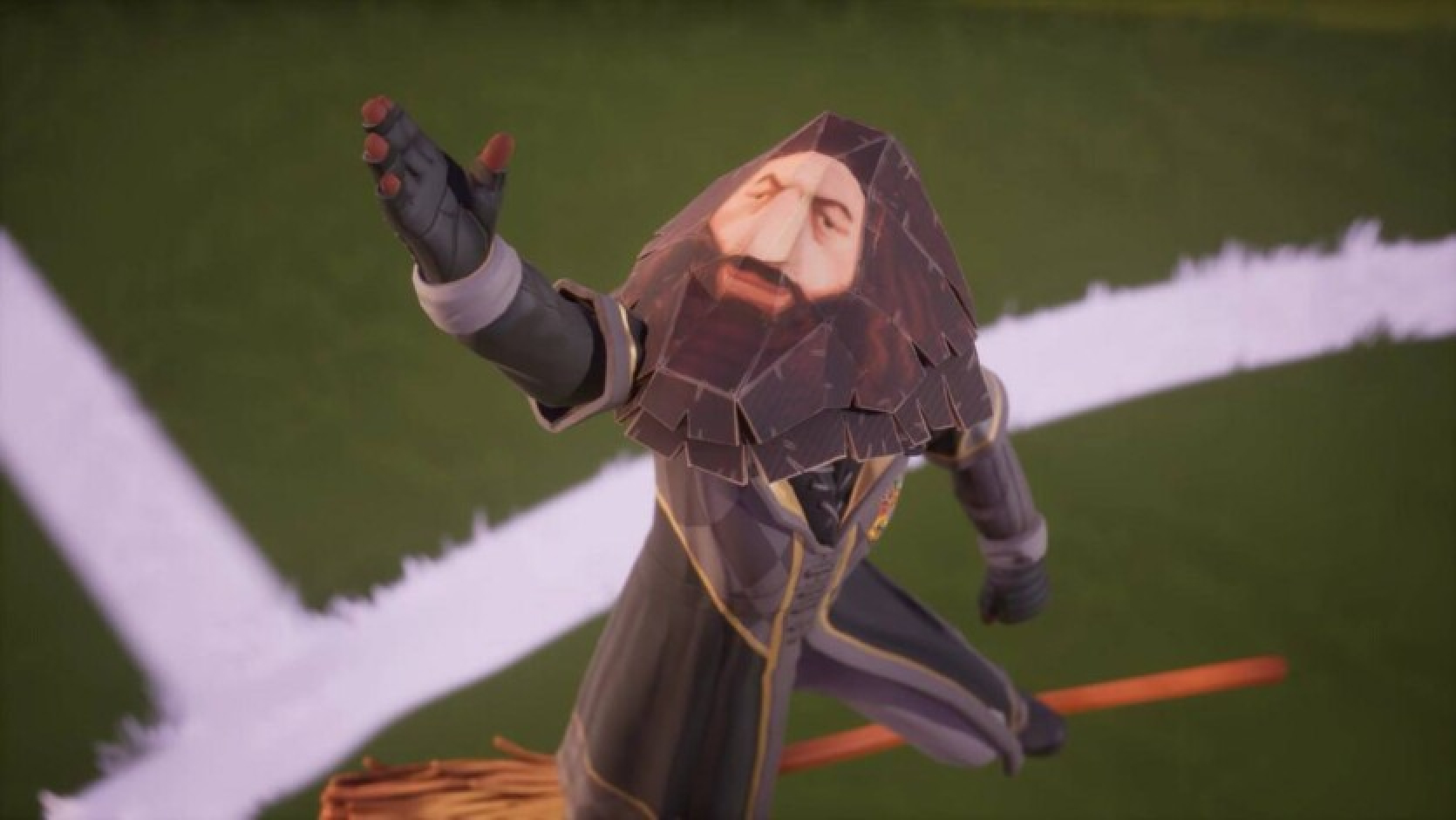 Spēlē Harry Potter: Quidditch Champions ir ikoniskais Hagrid meme no Playstation 1