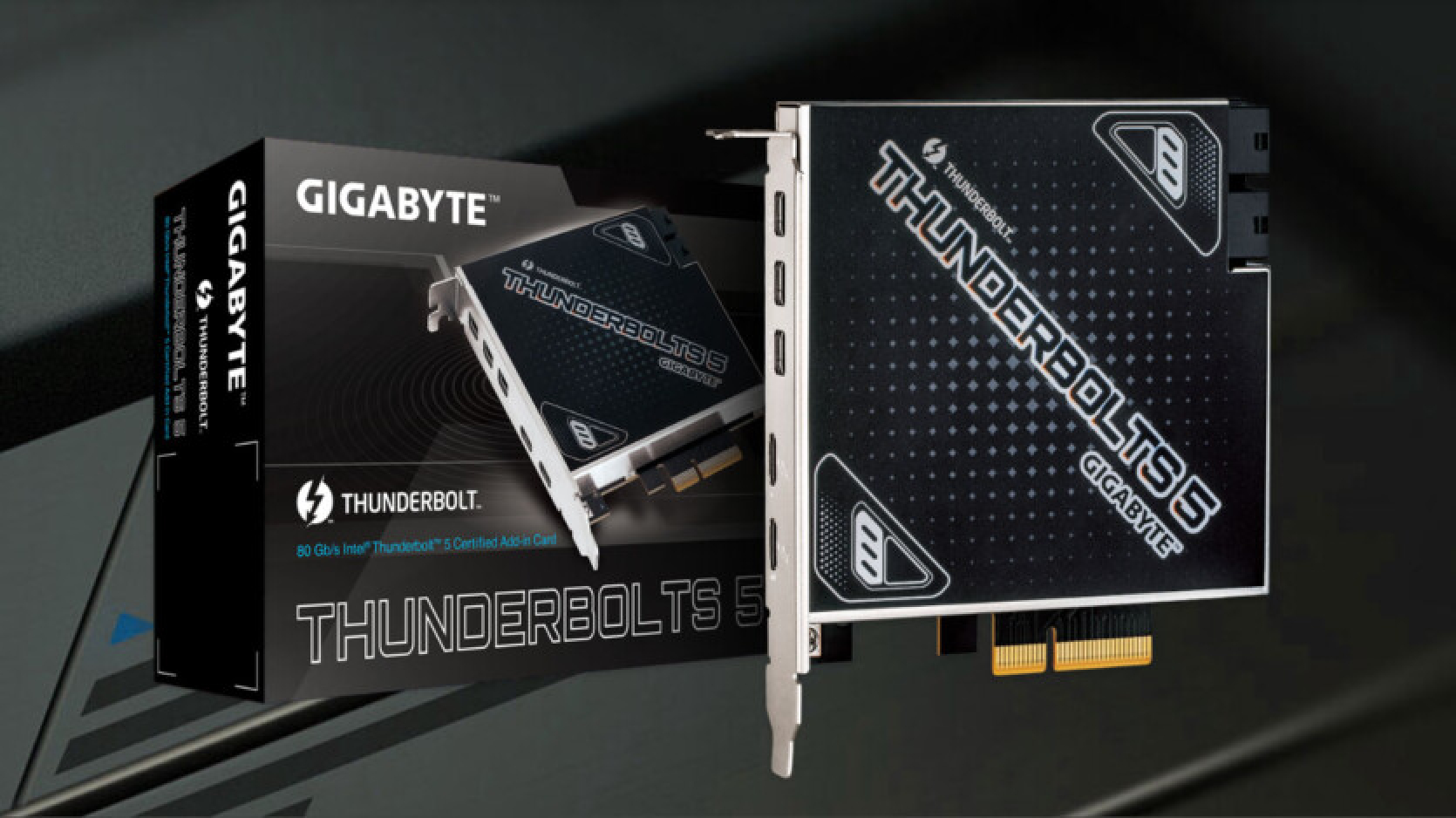 Thunderbolt 5 uz katru datoru - Gigabyte ir ieviesusi PCIe 4.0 x4 paplašināšanas karti