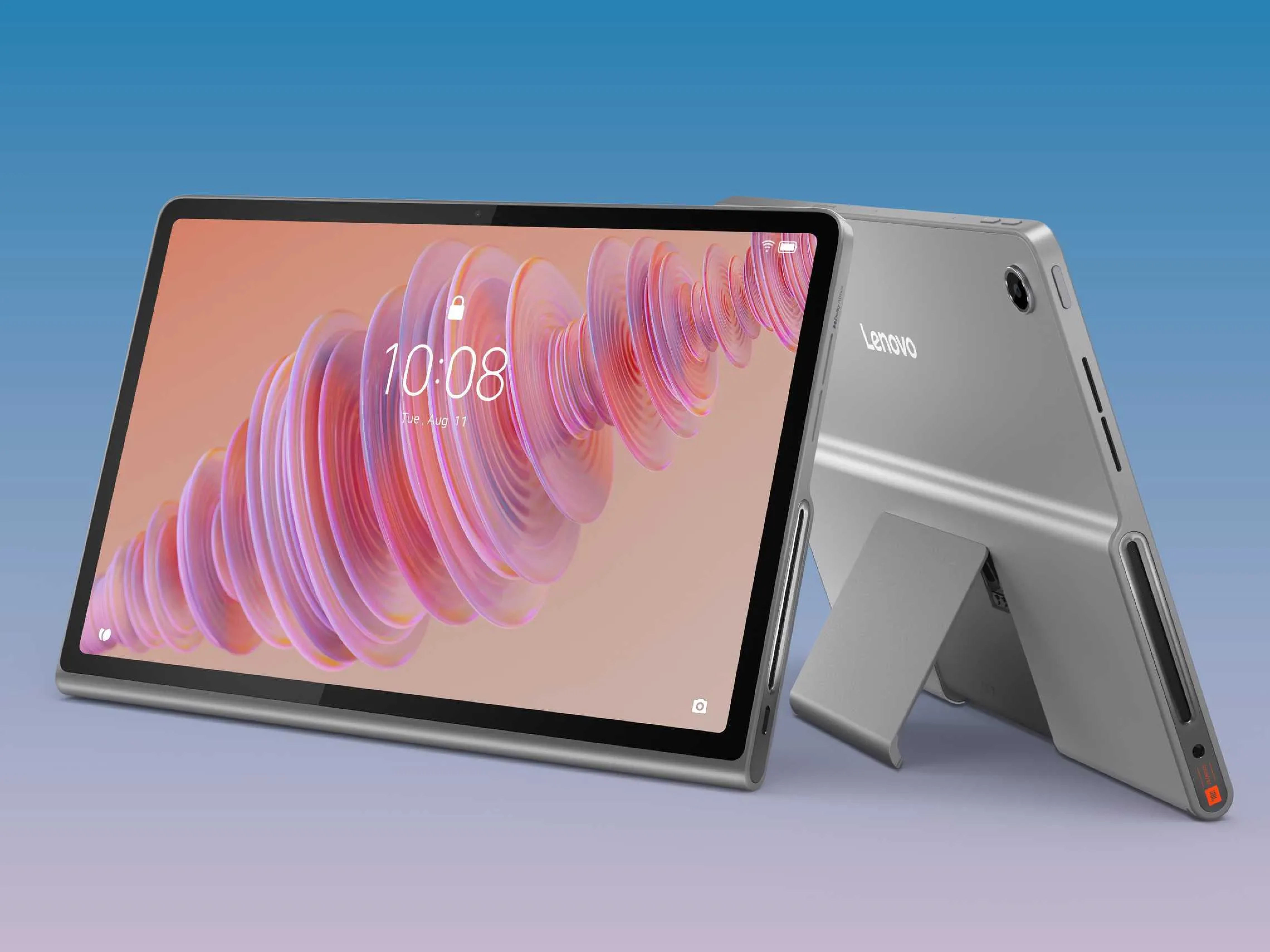 Lētais planšetdators Lenovo Tab Plus var darboties kā JBL portatīvais
      skaļrunis