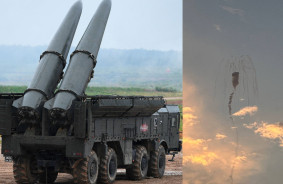 "Vēsturisks notikums": Odesas pretgaisa aizsardzība pirmo reizi ilgā laikā notriec četras tonnas smagu ballistisko raķeti "Iskander".
